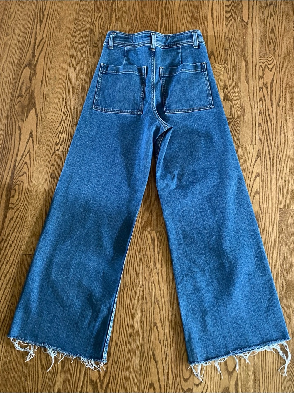 ZARA High Rise Wide Leg Crop Jeans - Picture 6 of 6
